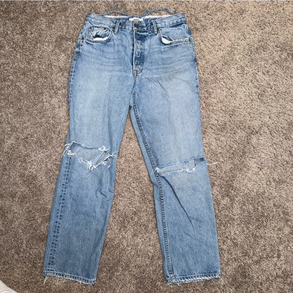 GRLFRND Bella Low-Rise Boyfriend Jean - Size 29 - Medium Wash